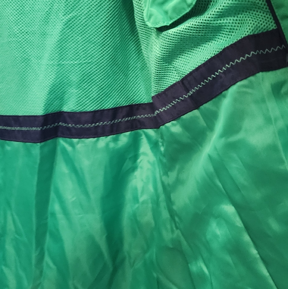 Green Hooded Women's Rain Jacket - Picture 10 of 11